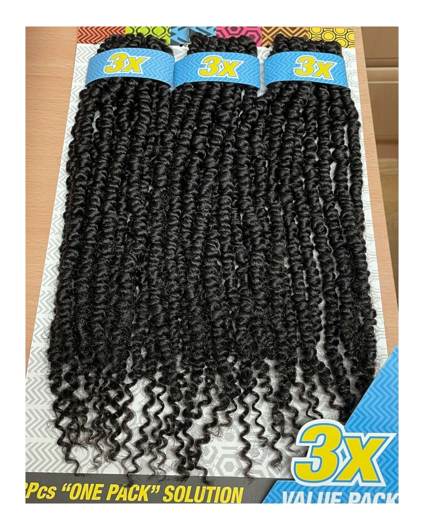 Cherish Synthetic Crochet Braid Hair Extension Handmade  3 x Passion Twist 14"