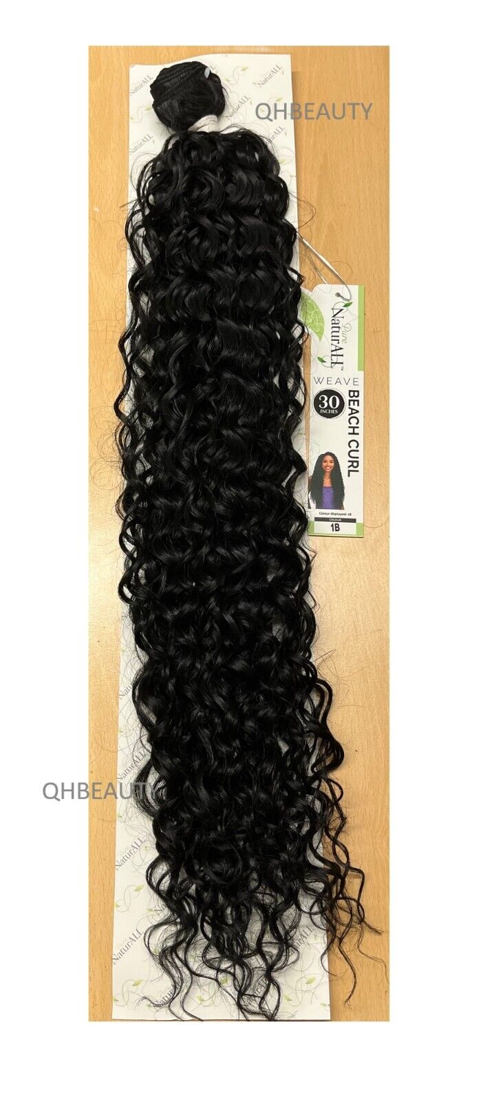 NaturALL SYNTHETIC LONG CURLY HAIR EXTENSION WEAVE -BEACH CURL 30 INCHES