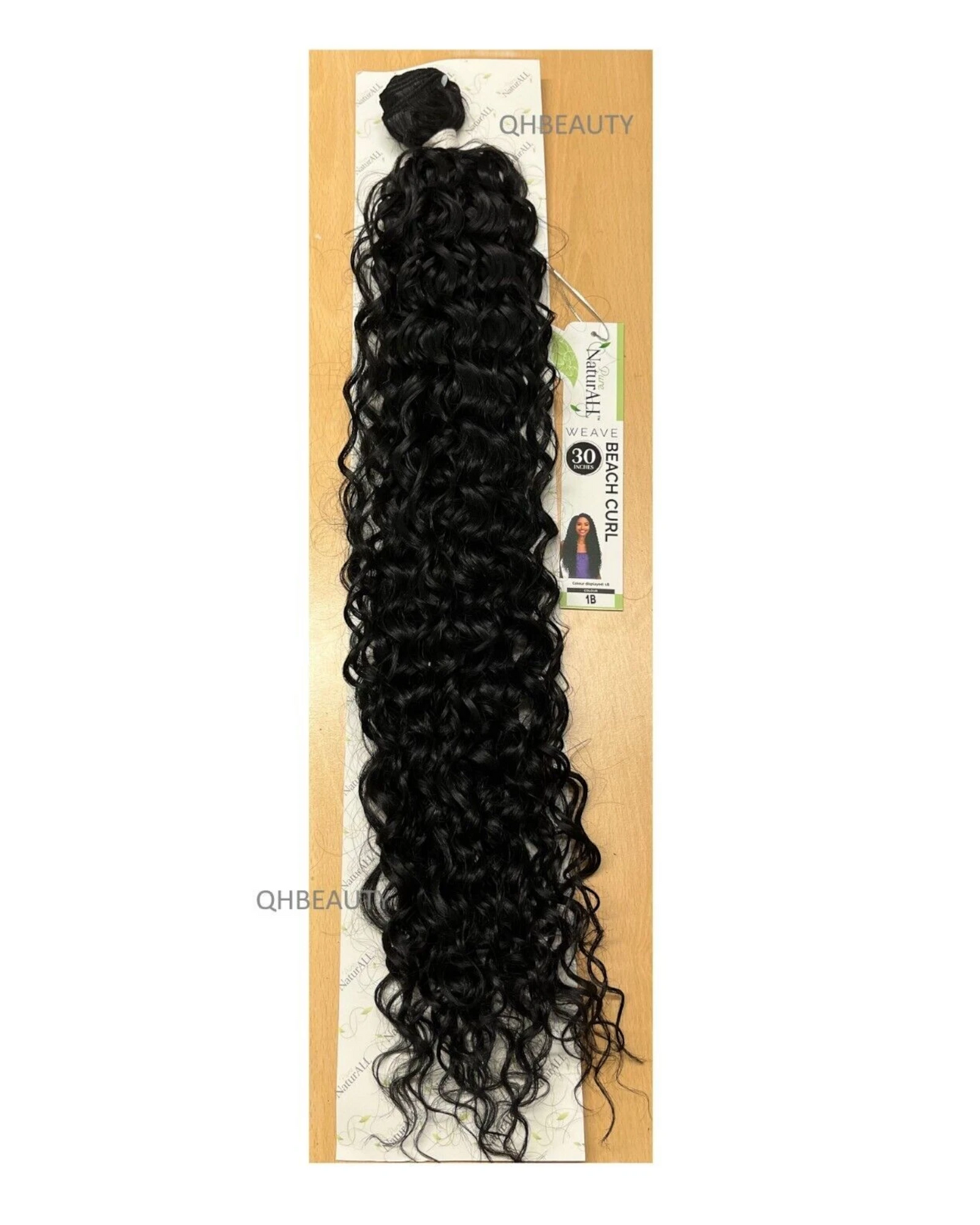 NaturALL SYNTHETIC LONG CURLY HAIR EXTENSION WEAVE -BEACH CURL 30 INCHES