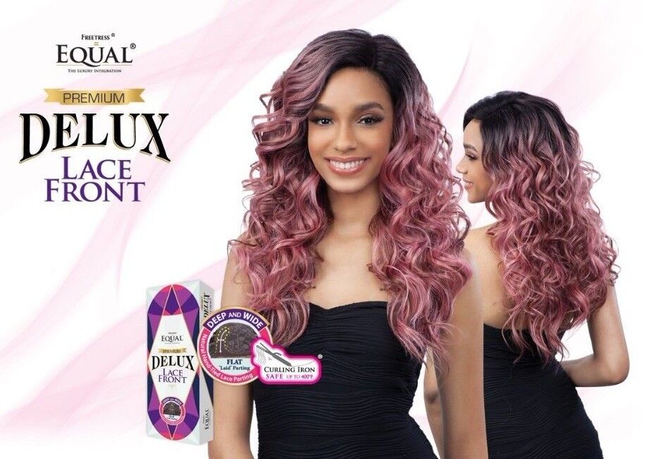 Freetress Equal Synthetic Premium Delux Lace Front Long Curly Hair Wig - TOBY
