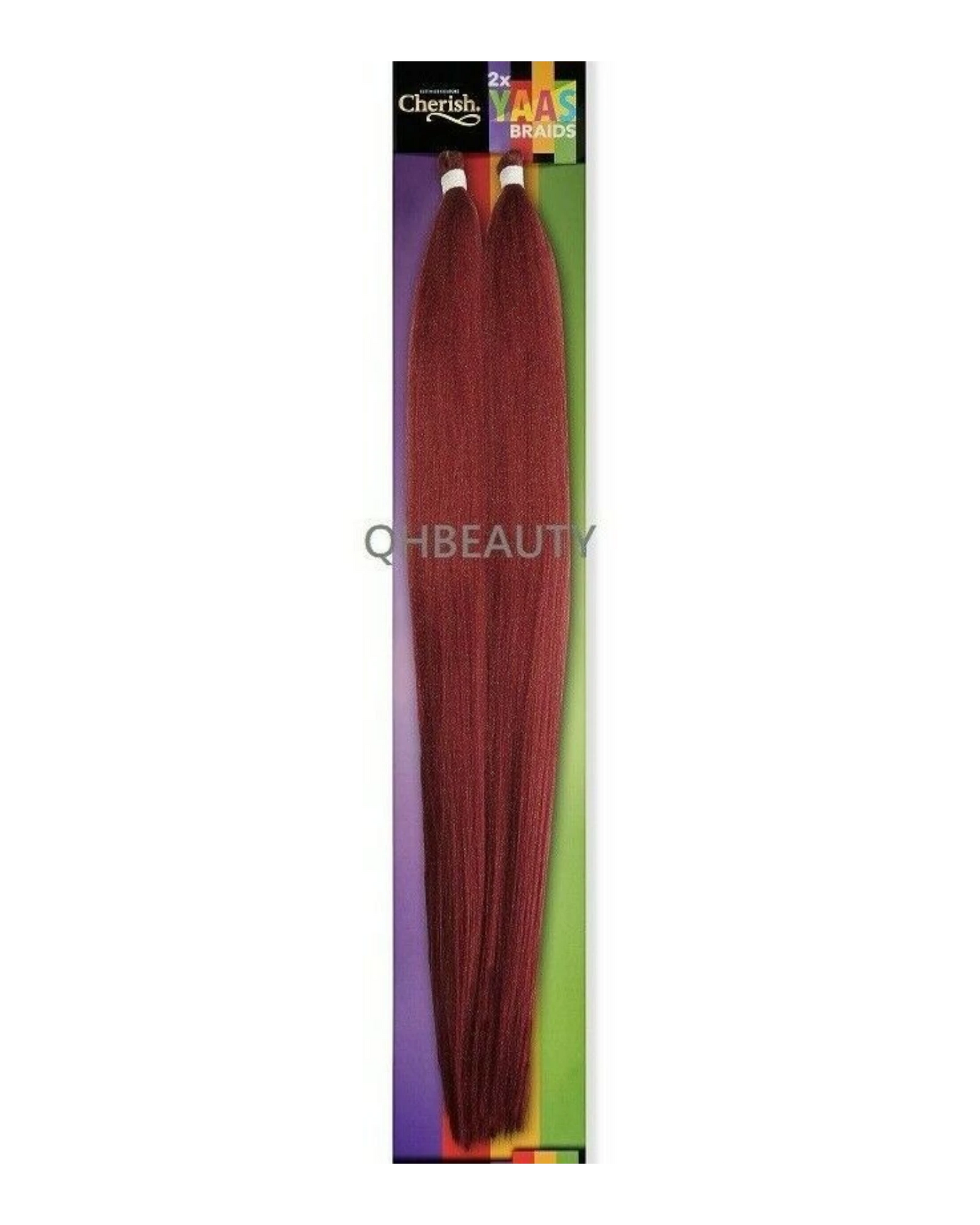 CHERISH SYNTHETIC YAKY LONG STRAIGHT HAIR EXTENSIONS 2 X YAAS BRAIDS 20'' - 28''