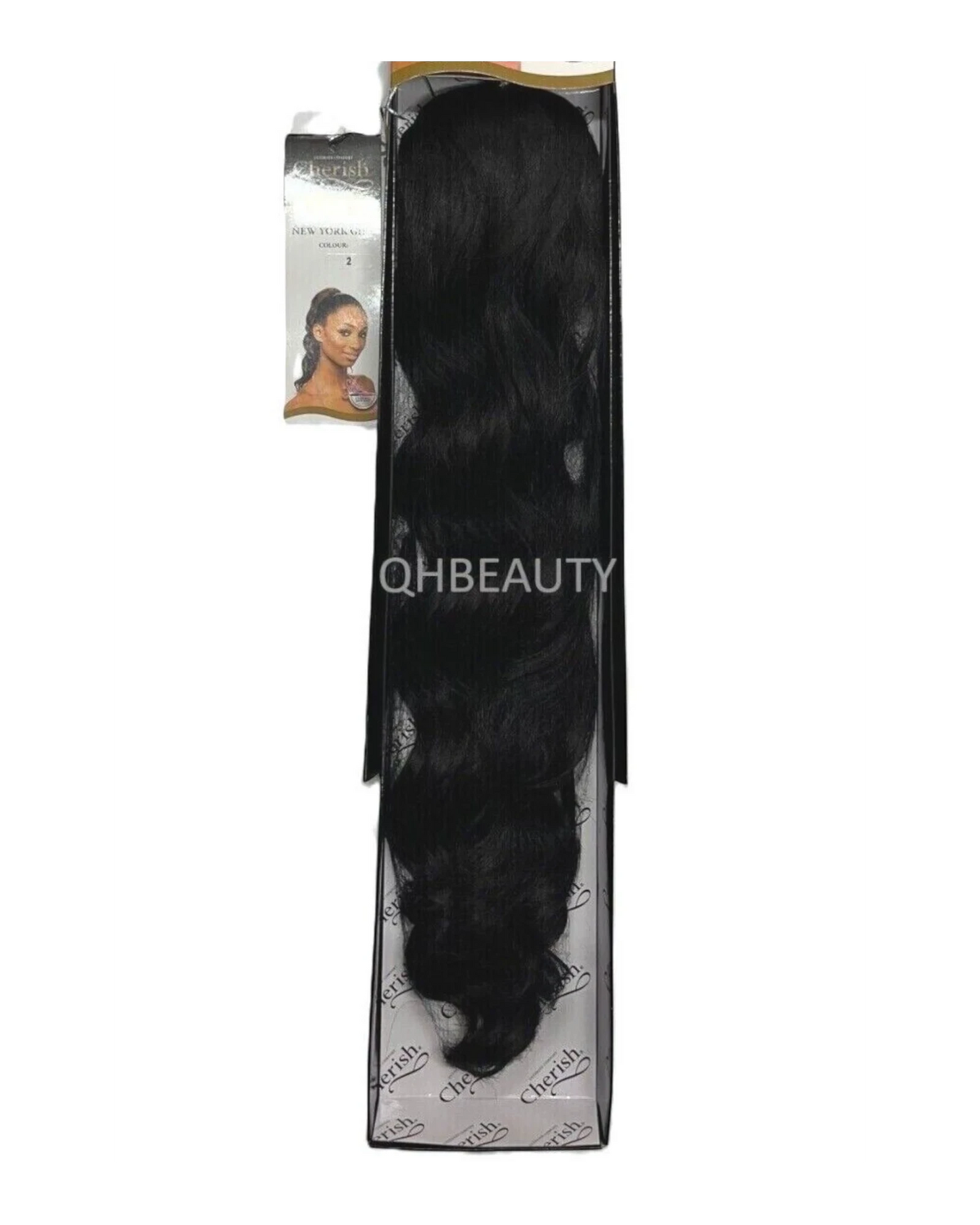 Cherish Synthetic Drawstring Long Curly Hair Extension Ponytail - New York Girl