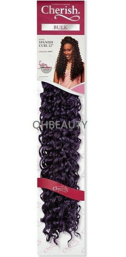 Cherish Bulk Synthetic Long Curly Hair Extension Braid - Spanish Curl 22 Inch