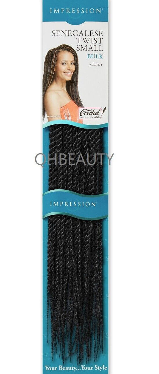 IMPRESSION SYNTHETIC HAIR EXTENSION BRAIDS - SENEGALESE TWIST SMALL BULK