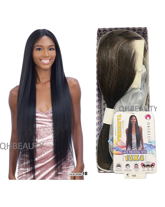 Obsession Synthetic Swiss HD Lace Front Free Part Long Yaki Hair Wig - TAKEISHA