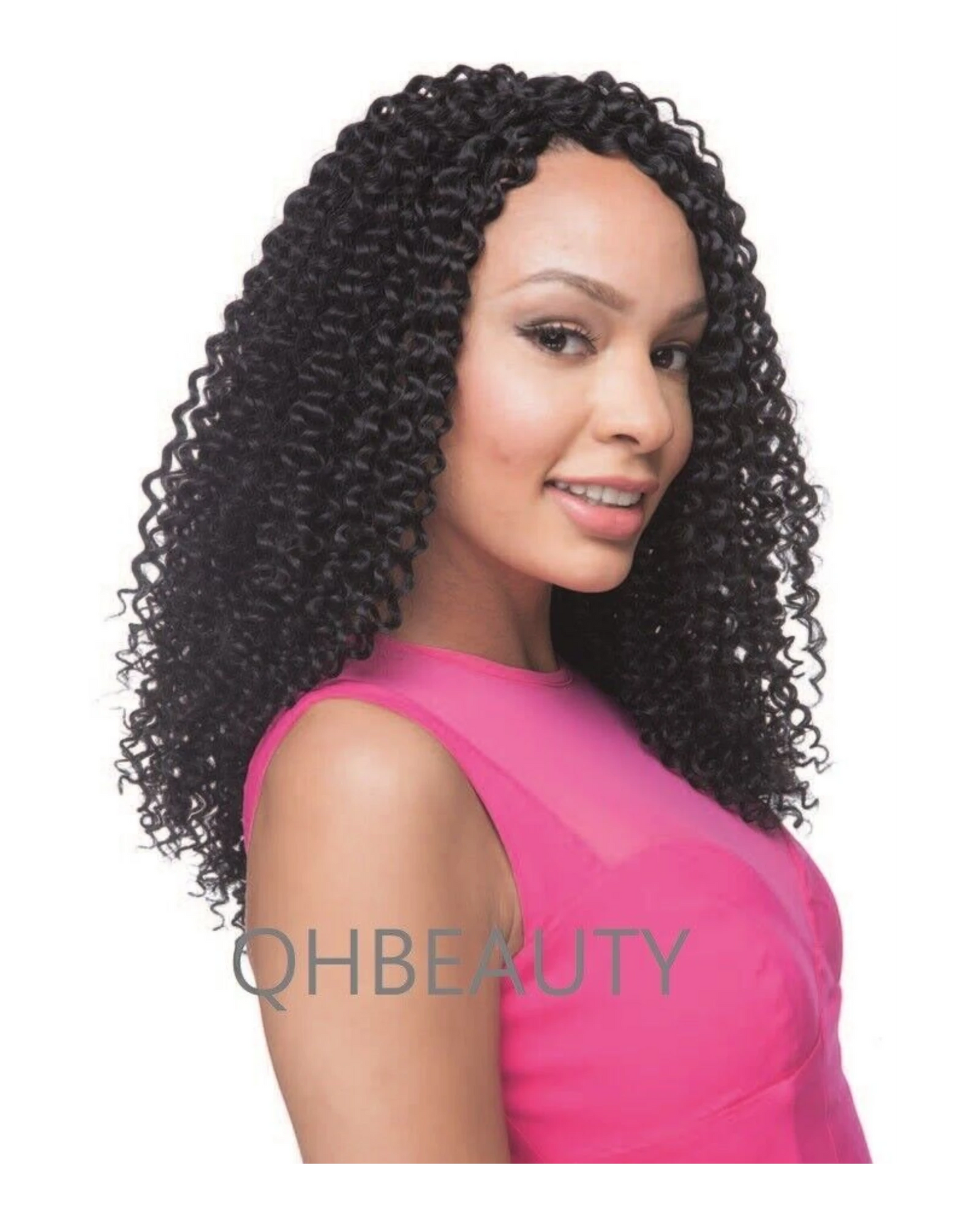 IMPRESSION SYNTHETIC LONG CURLY HAIR EXTENSION WEAVE - BRAZILIAN CURL 18 INCH