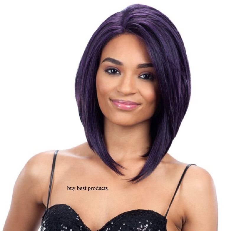 FreeTress Equal Silk Base Synthetic Lace Front Short Bob Style Hair Wig – Trina