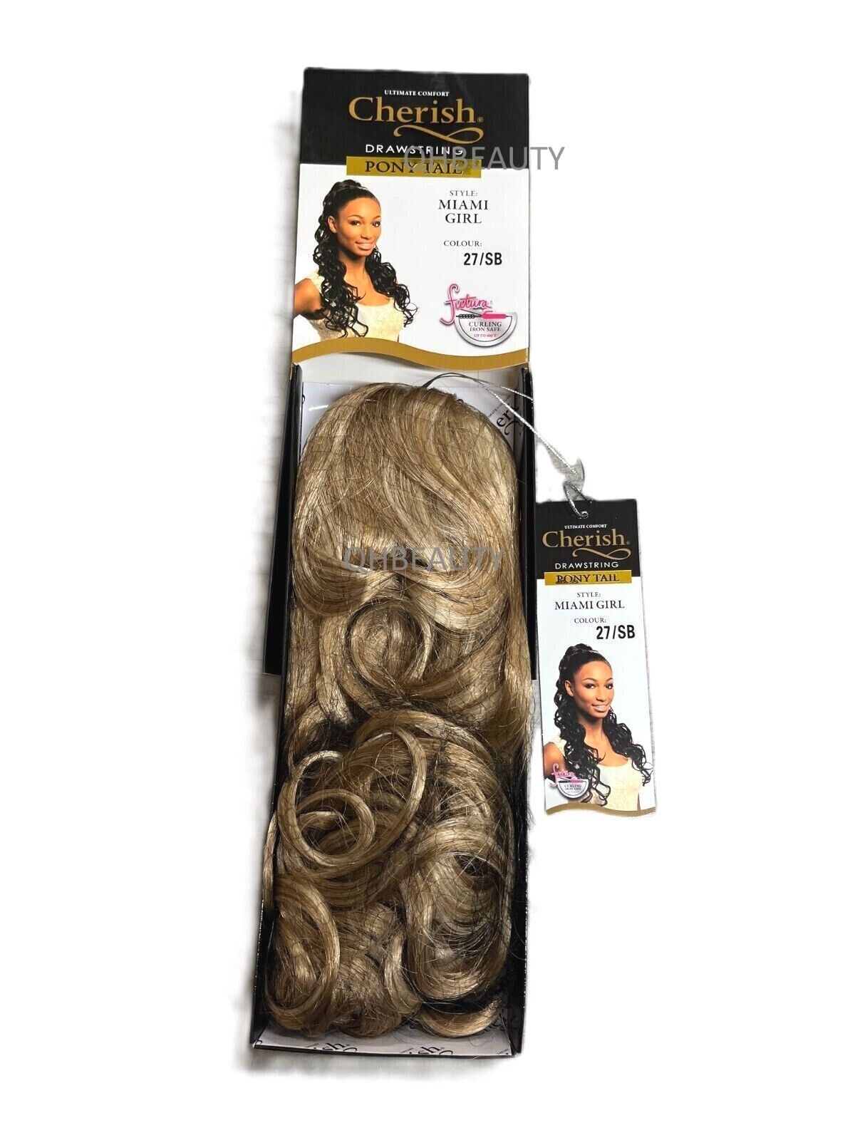 Cherish Synthetic Long Curly Drawstring Natural Hair Ponytail - Miami Girl