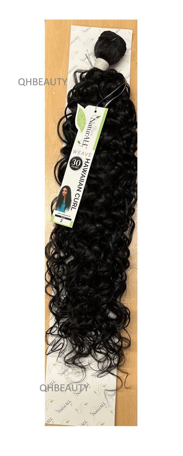 NaturALL SYNTHETIC LONG CURLY HAIR EXTENSION WEAVE - HAWAIIAN CURL 30 INCHES