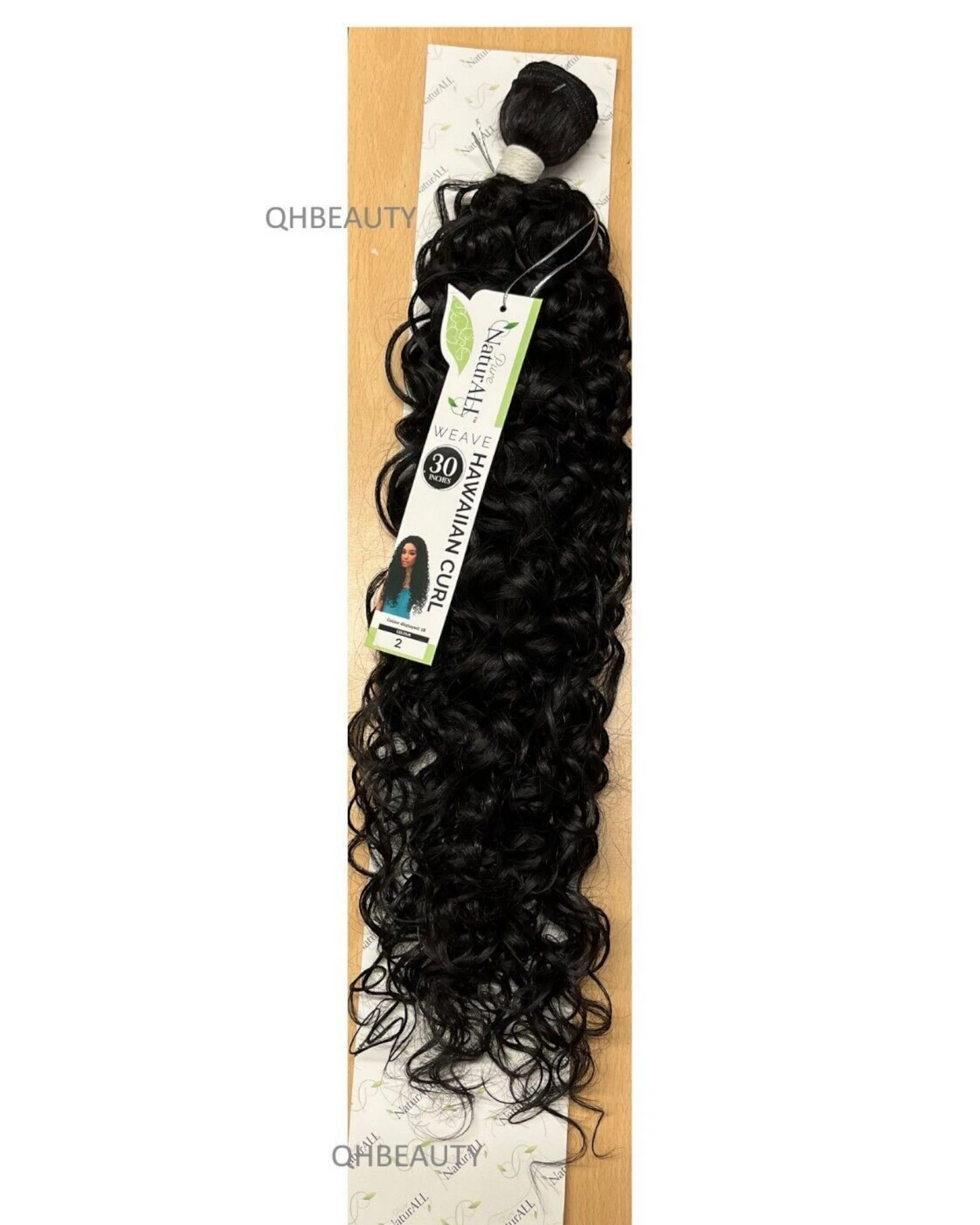 NaturALL SYNTHETIC LONG CURLY HAIR EXTENSION WEAVE - HAWAIIAN CURL 30 INCHES