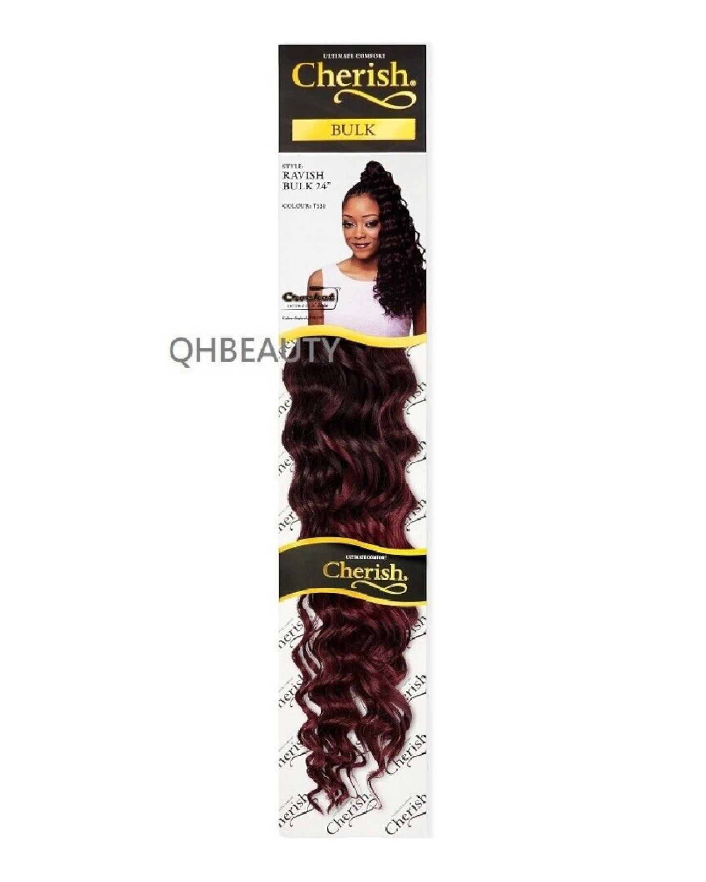 CHERISH SYNTHETIC CROCHET LONG CURLY HAIR EXTENSION BRAIDS - RAVISH 24 inch
