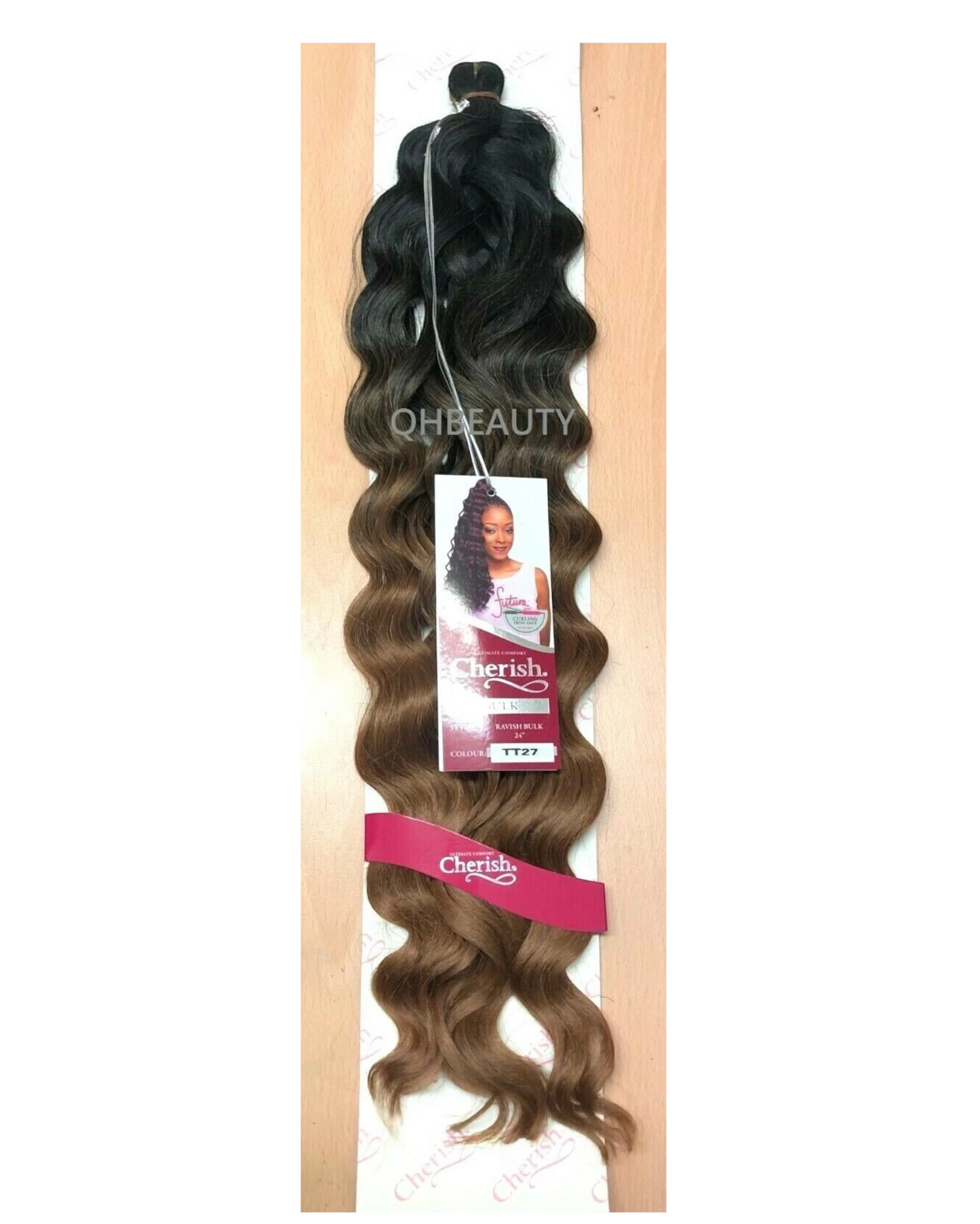 CHERISH SYNTHETIC CROCHET LONG CURLY HAIR EXTENSION BRAIDS - RAVISH 24 inch