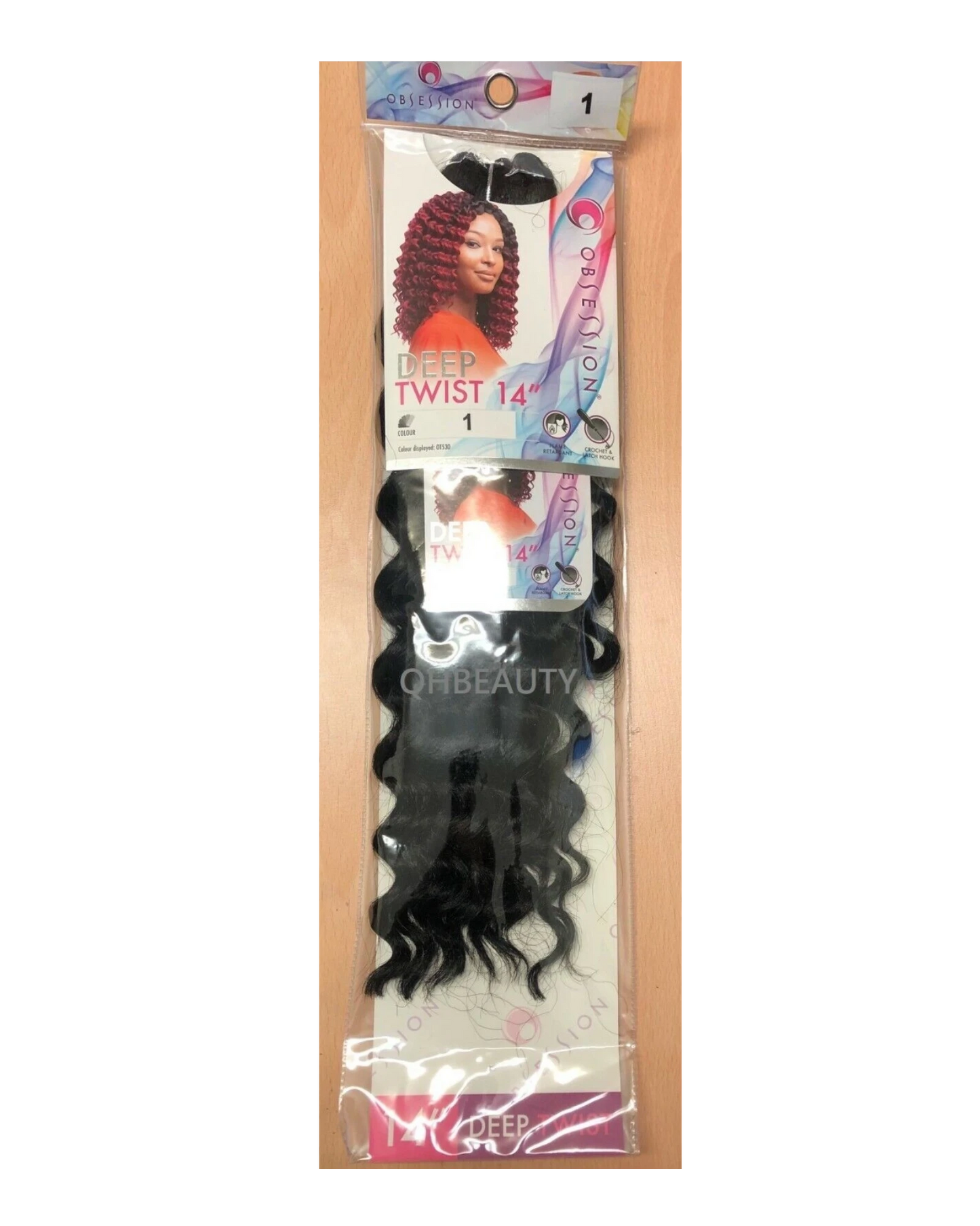 Obsession Synthetic Curly Crochet Braid Hair Extension - Deep Twist 14 inch