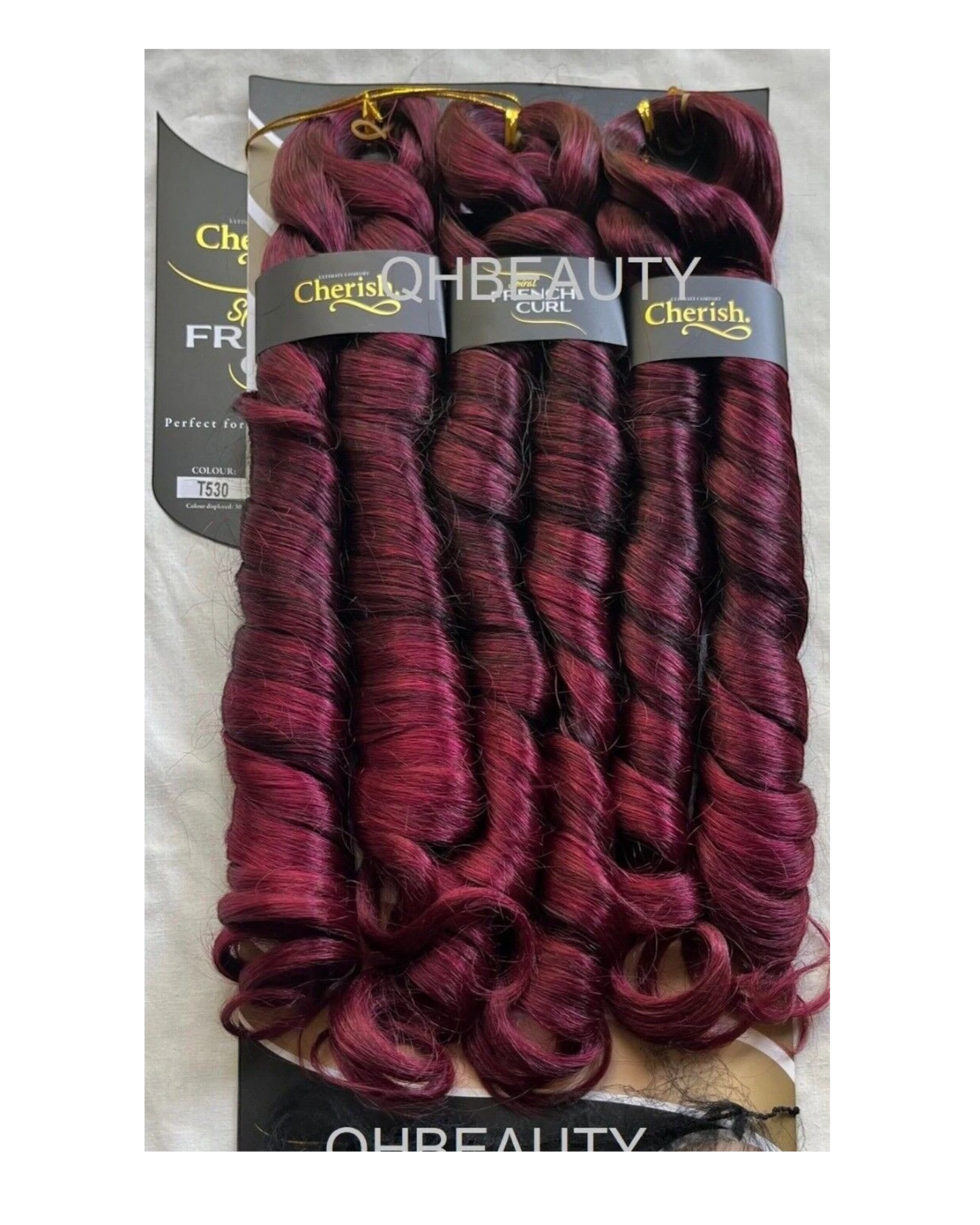 CHERISH SYNTHETIC HAIR EXTENSION BRAID - 3 x SPIRAL FRENCH CURL 22 & 28 INCHES