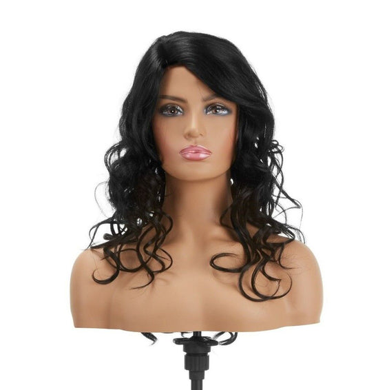 Impression Synthetic Invisible Part Lace Front Long Curly Hair Wig Alexis