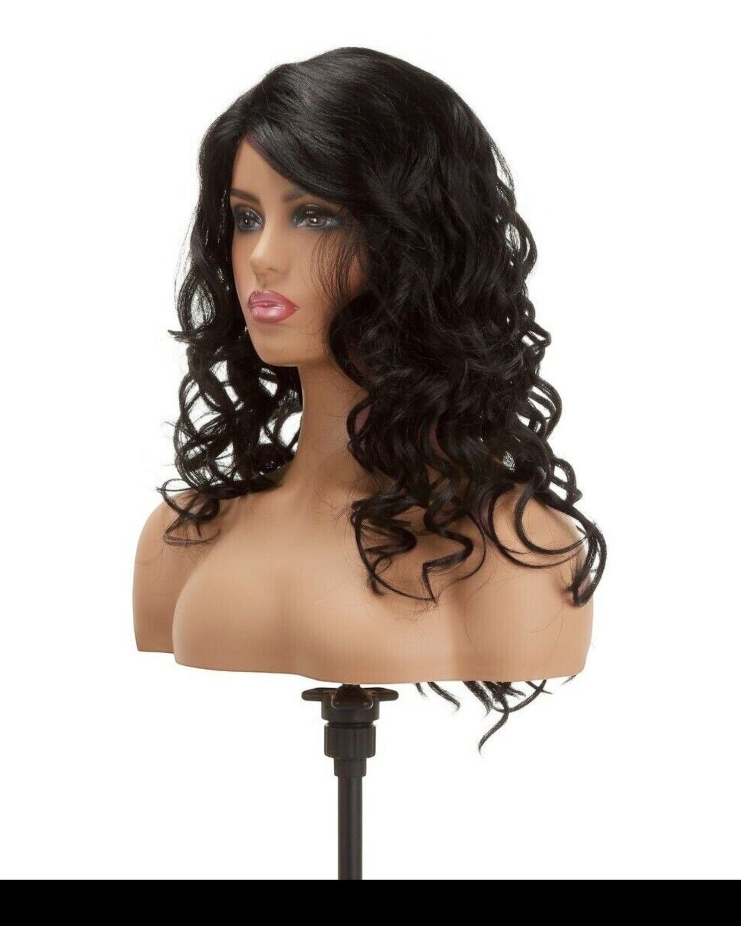 Impression Synthetic Invisible Part Lace Front Long Curly Hair Wig Alexis