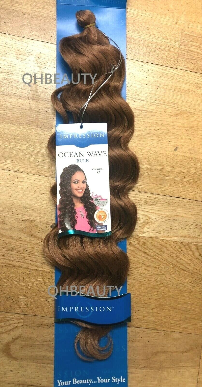 IMPRESSION SYNTHETIC HAIR EXTENSION CROCHET CURLY BRAID - OCEAN WAVE 20 INCH