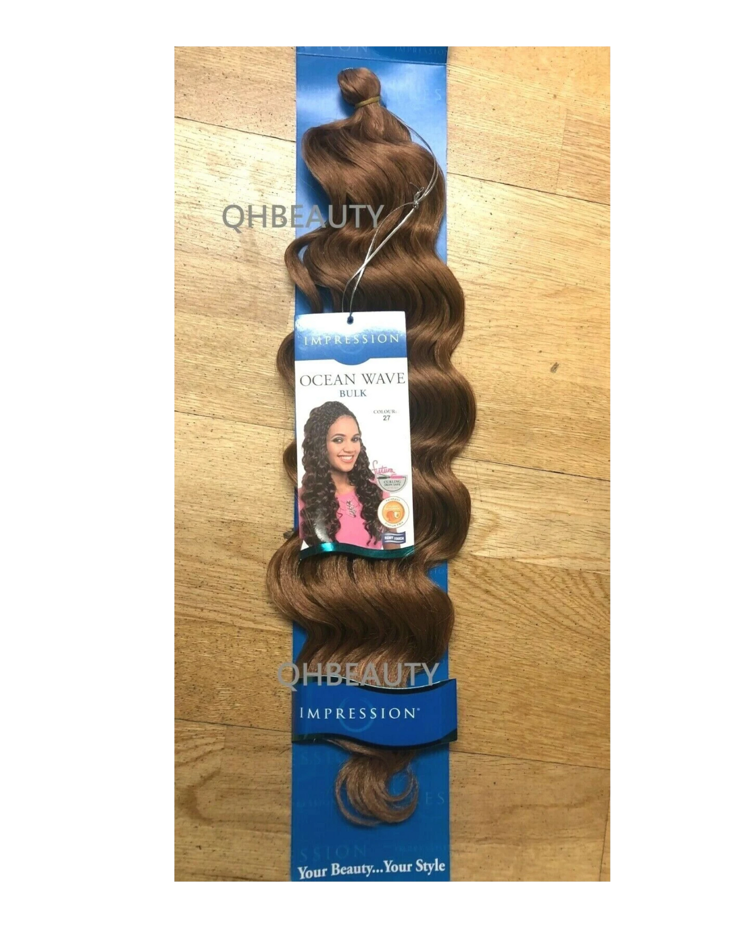 IMPRESSION SYNTHETIC HAIR EXTENSION CROCHET CURLY BRAID - OCEAN WAVE 20 INCH