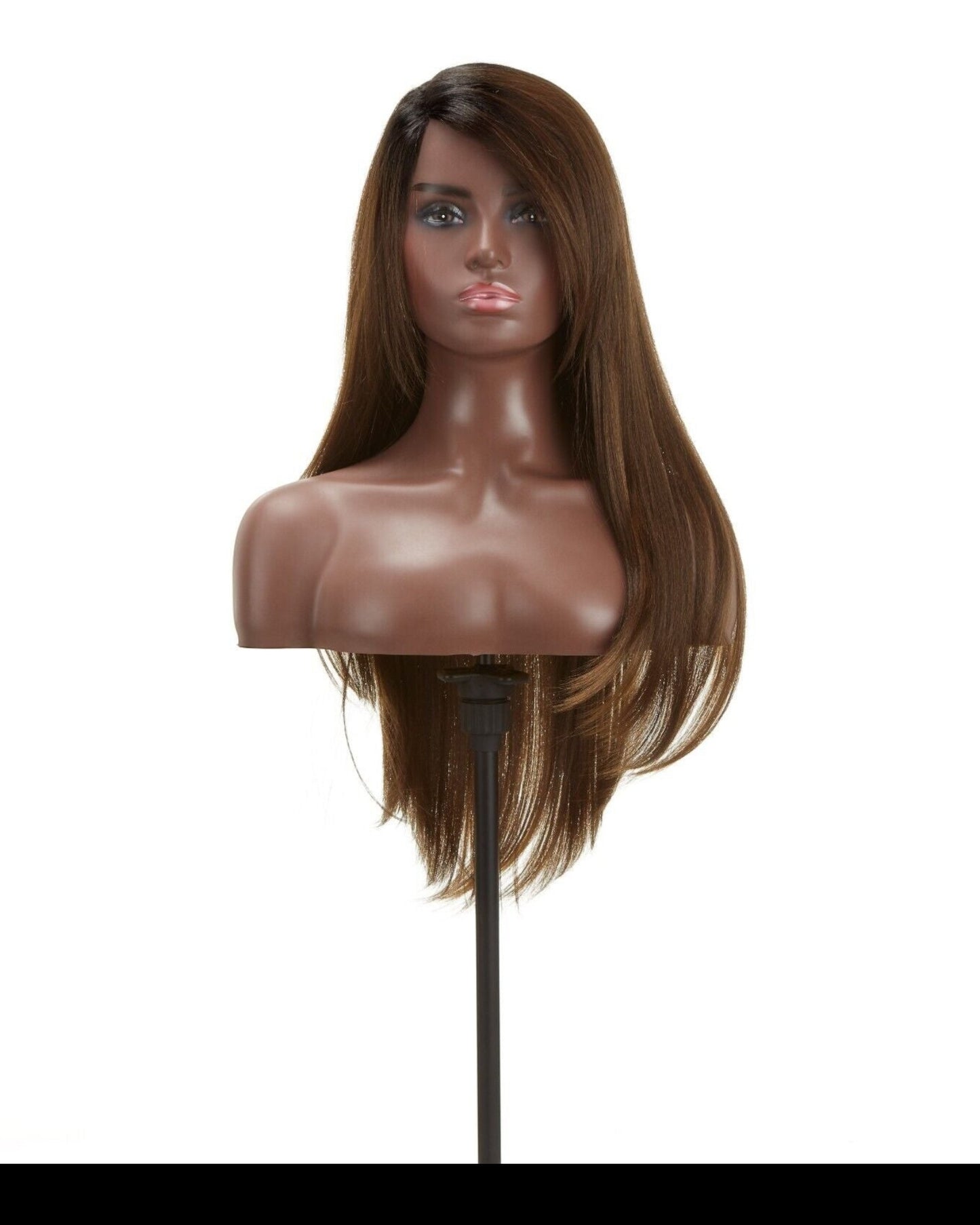 Impression Synthetic Invisible Part Long Straight Lace Front Hair Wig - Destiny