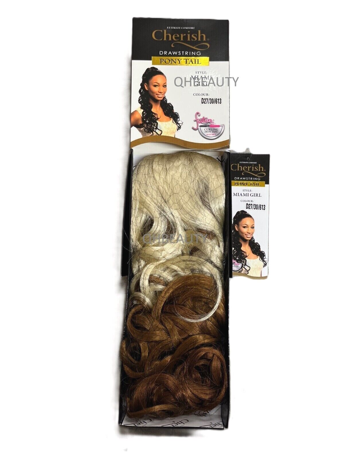 Cherish Synthetic Long Curly Drawstring Natural Hair Ponytail - Miami Girl