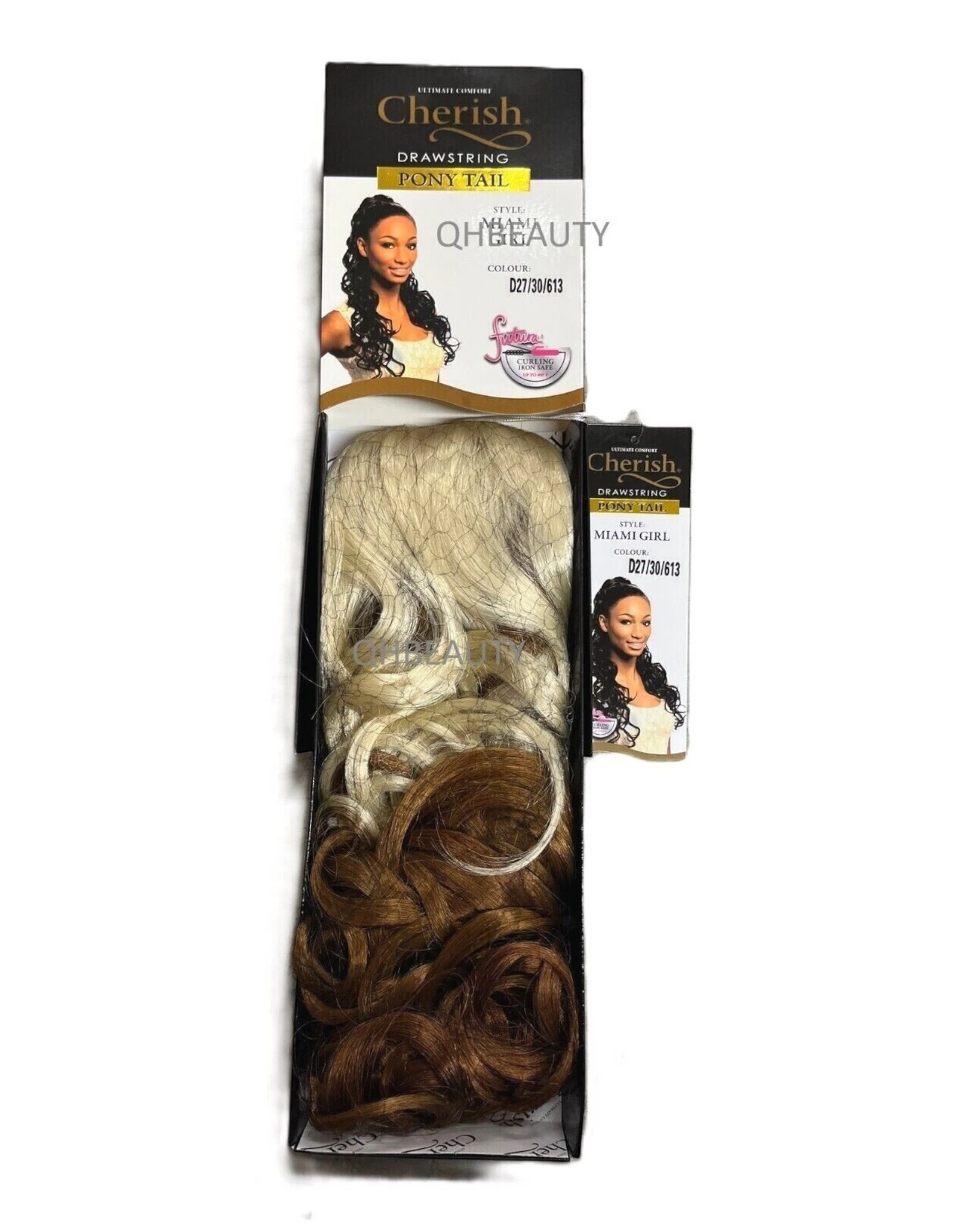 Cherish Synthetic Long Curly Drawstring Natural Hair Ponytail - Miami Girl