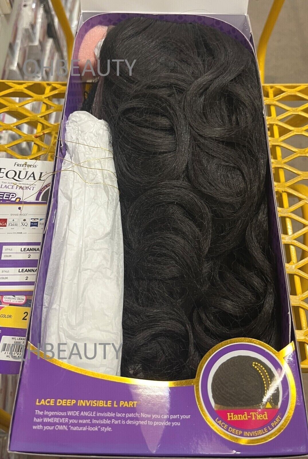 FREETRESS SYNTHETIC EQUAL LACE FRONT DEEP INVISIBLE L PART HAIR WIG - LEANNA