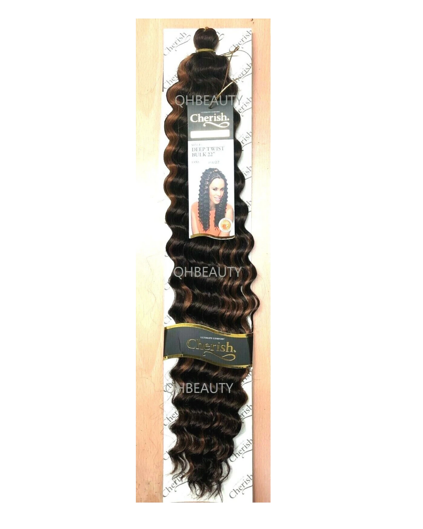 CHERISH SYNTHETIC BULK CROCHET CURLY HAIR EXTENSION BRAIDS - DEEP TWIST 22 INCH