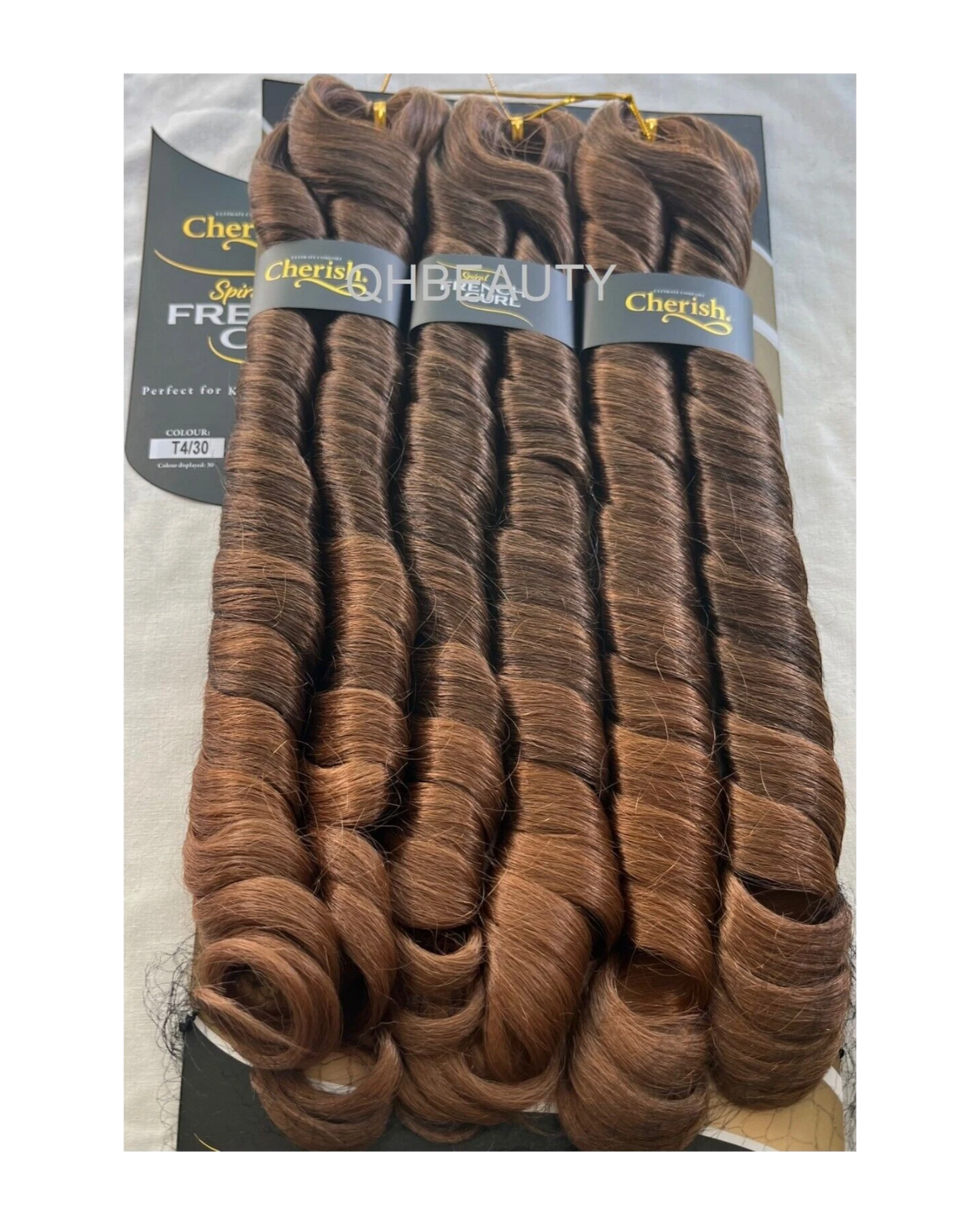 CHERISH SYNTHETIC HAIR EXTENSION BRAID - 3 x SPIRAL FRENCH CURL 22 & 28 INCHES