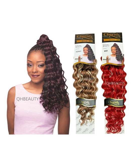 CHERISH SYNTHETIC CROCHET LONG CURLY HAIR EXTENSION BRAIDS - RAVISH 24 inch