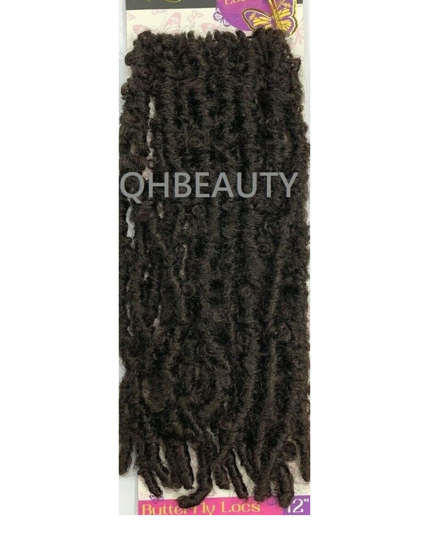 CHERISH SYNTHETIC CROCHET LONG HAIR EXTENSION PRE LOOP BRAID - BUTTERFLY LOC 12"