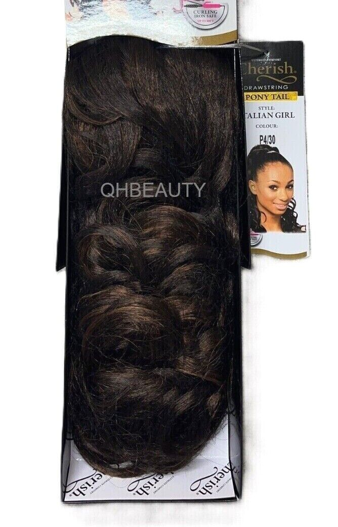 Cherish Synthetic Drawstring Long Curly Ponytail Hair Extension - ITALIAN GIRL