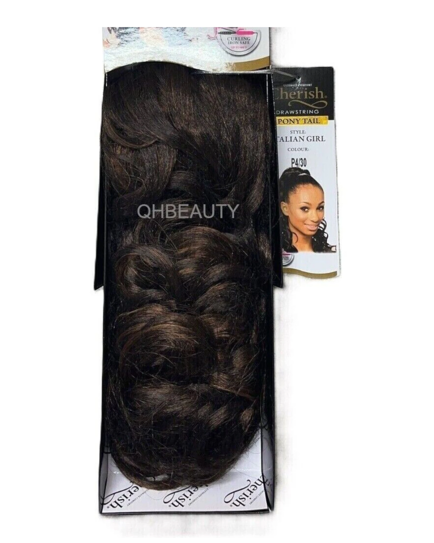 Cherish Synthetic Drawstring Long Curly Ponytail Hair Extension - ITALIAN GIRL