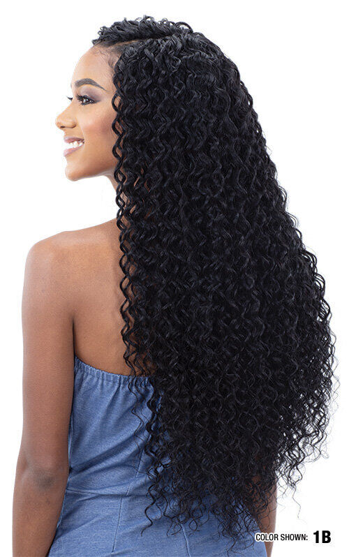 NaturALL SYNTHETIC LONG CURLY HAIR EXTENSION WEAVE -BEACH CURL 30 INCHES