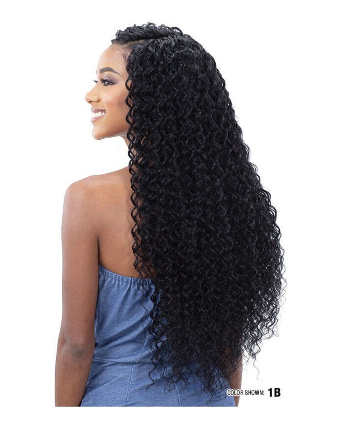 NaturALL SYNTHETIC LONG CURLY HAIR EXTENSION WEAVE -BEACH CURL 30 INCHES