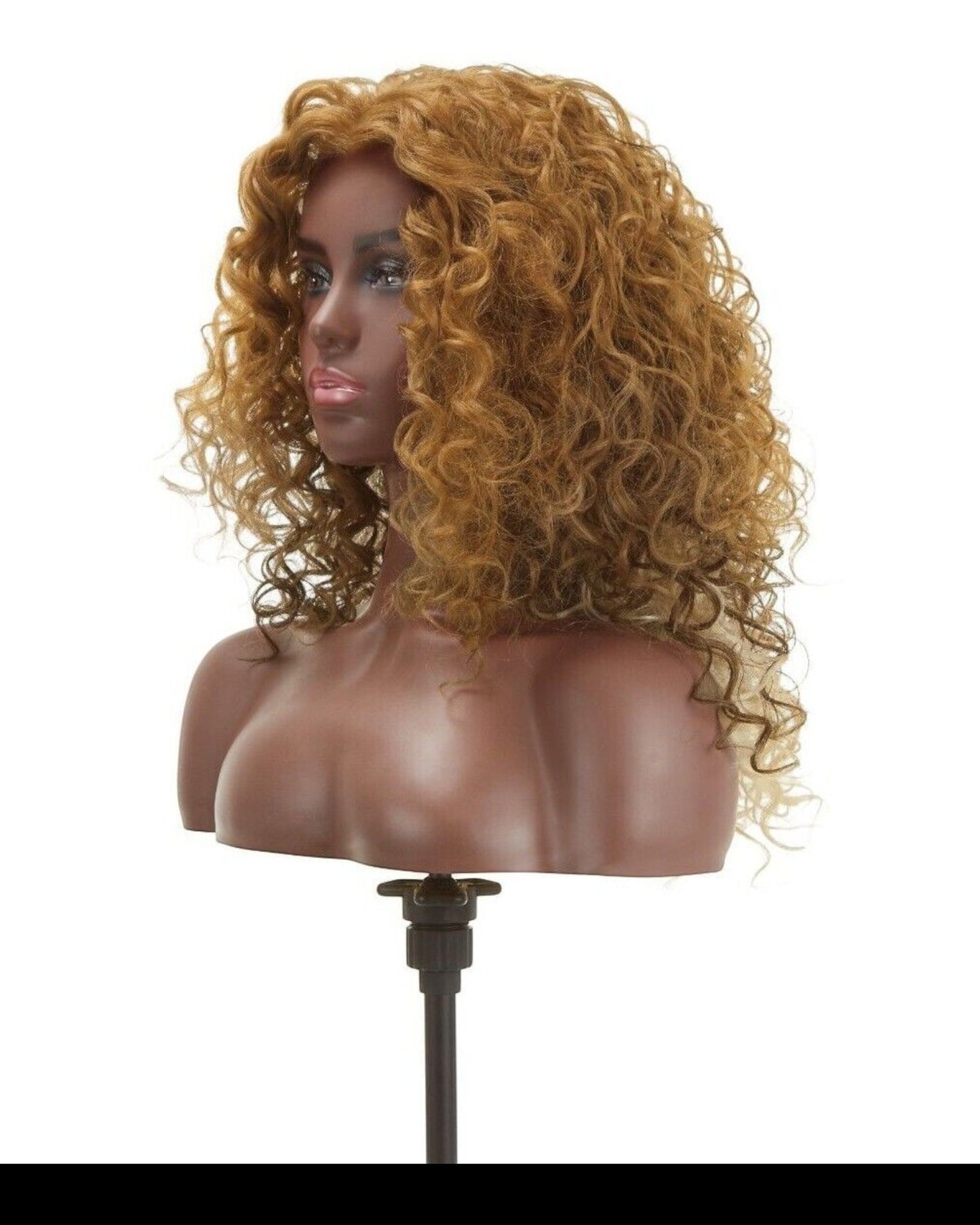 Impression Synthetic Natural Hair Line Long Curly Lace L Part Hair Wig - Emma