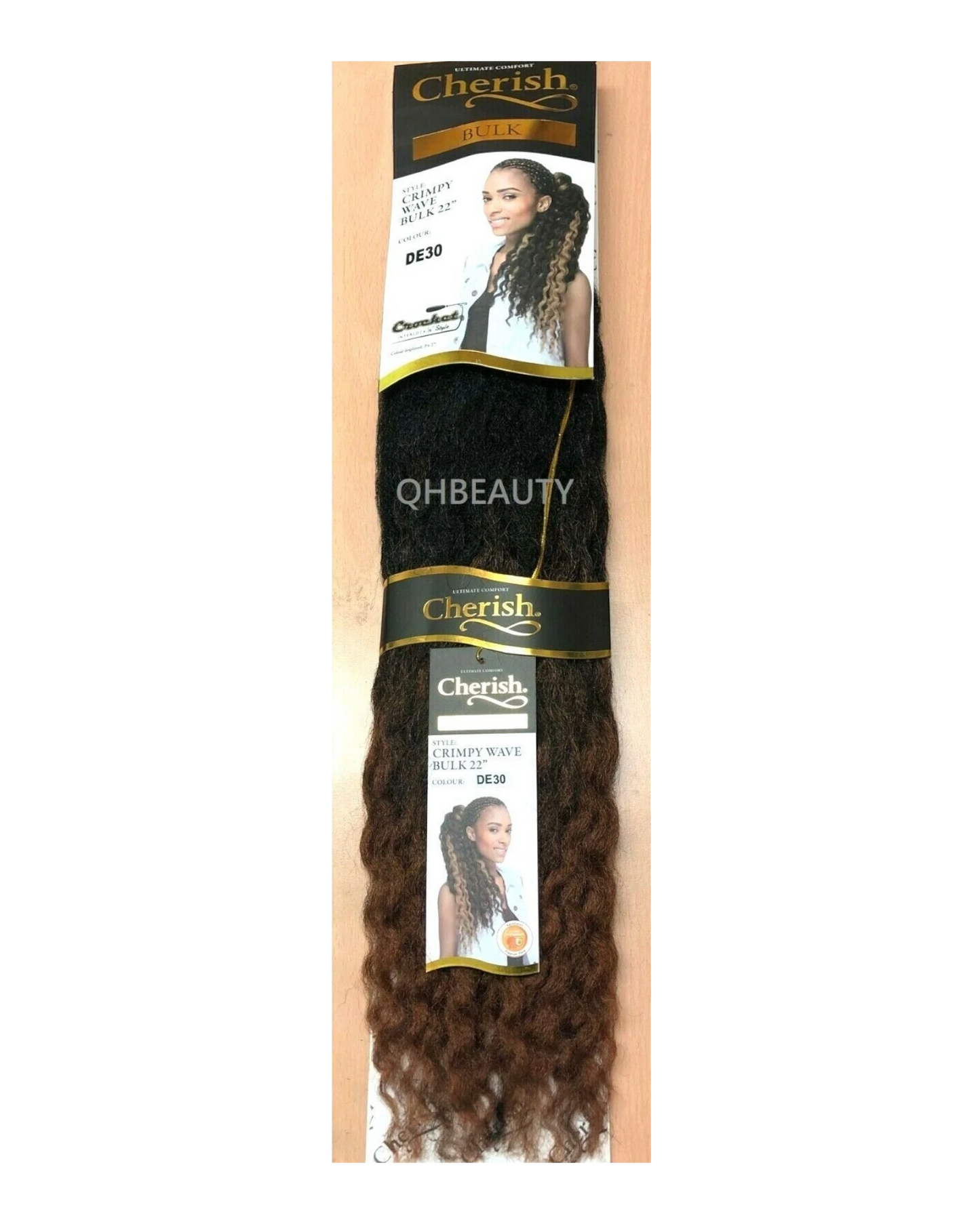 CHERISH SYNTHETIC CROCHET AFRO BULK HAIR EXTENSION BRAIDS - CRIMPY WAVE 22 INCH