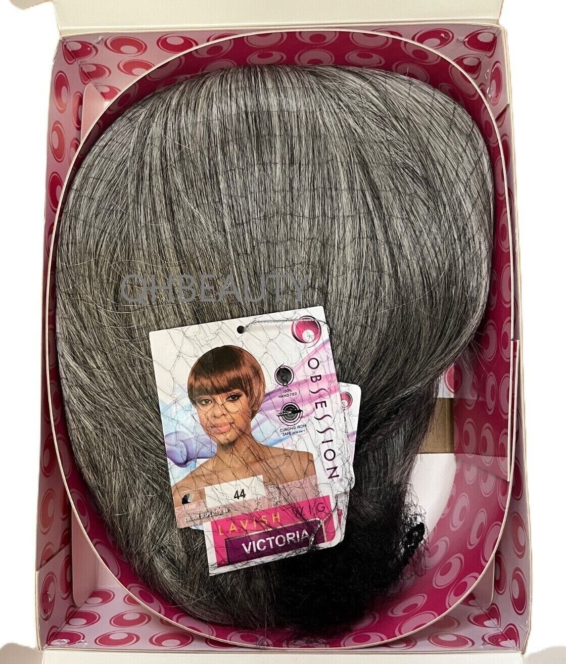 Obsession Synthetic Lavish Straight Bob Bangs 100% Hand Tied Hair Wig  VICTORIA