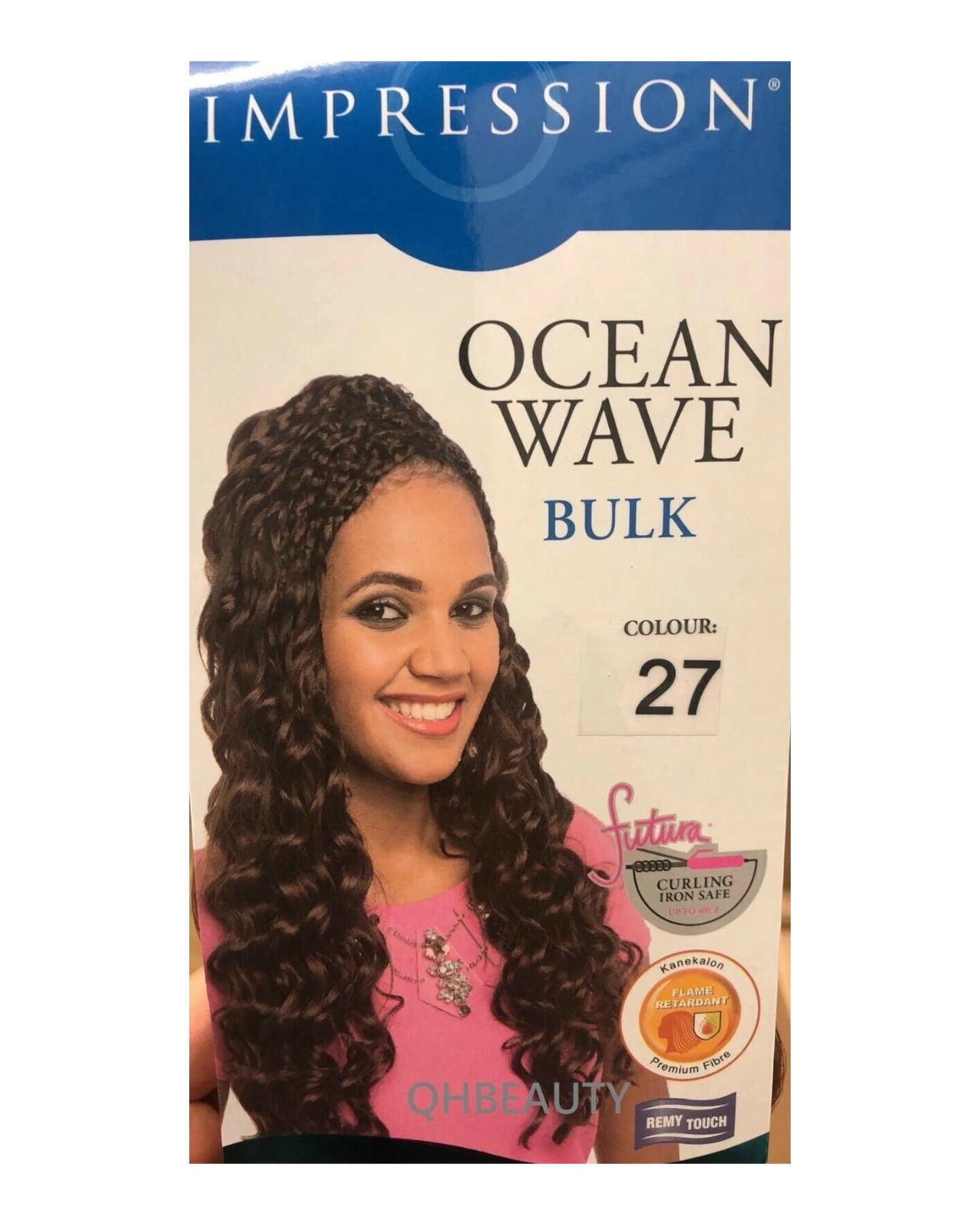 IMPRESSION SYNTHETIC HAIR EXTENSION CROCHET CURLY BRAID - OCEAN WAVE 20 INCH