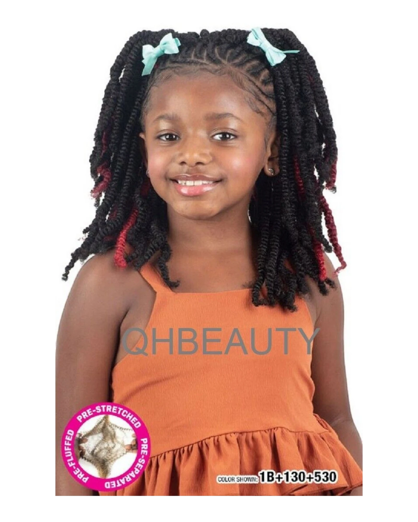 OBSESSION SYNTHETIC KIDS CROCHET BRAID HAIR EXTENSION BULK - POPPIN TWIST 12''