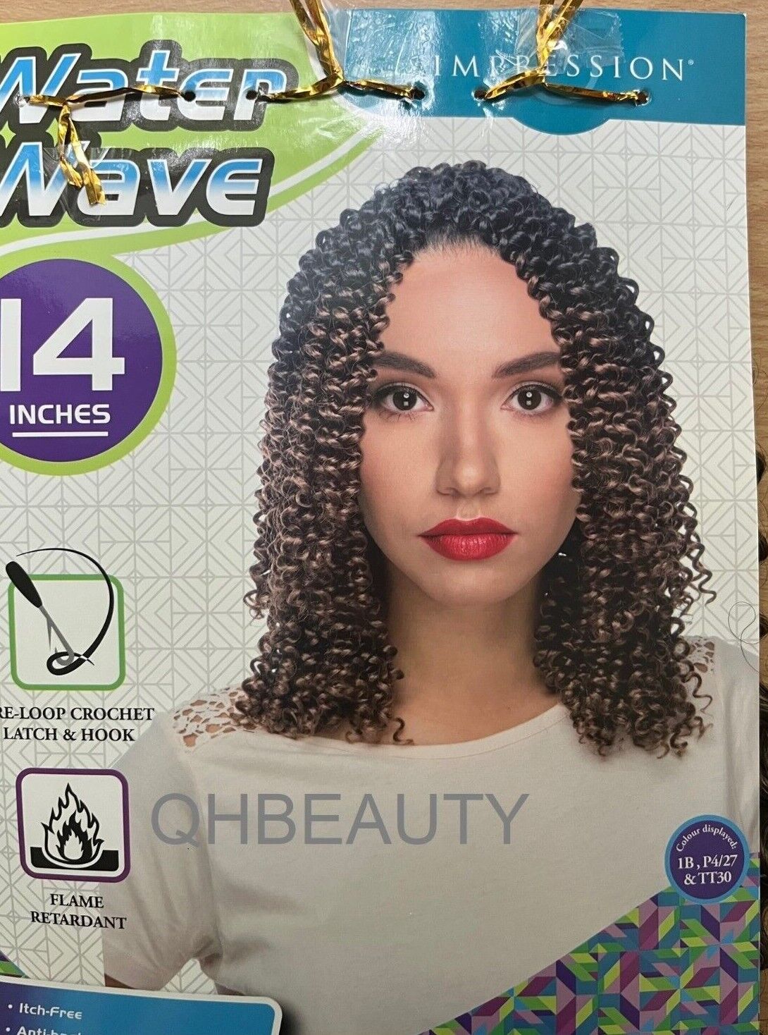 Impression Synthetic Crochet Hair Extension Braid 3x WATER WAVE BRAID 14 & 18 ''