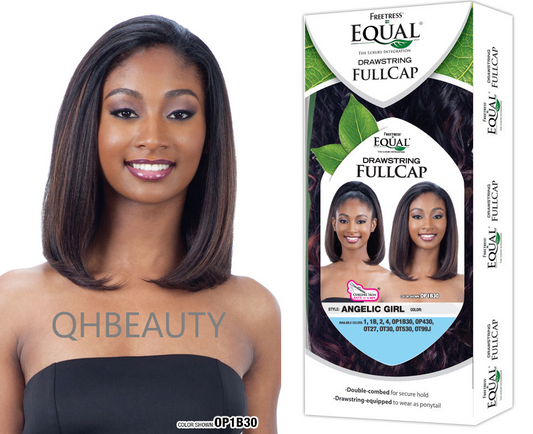 Freetress Equal Synthetic Straight Drawstring Full cap Hair Wig - ANGELIC GIRL