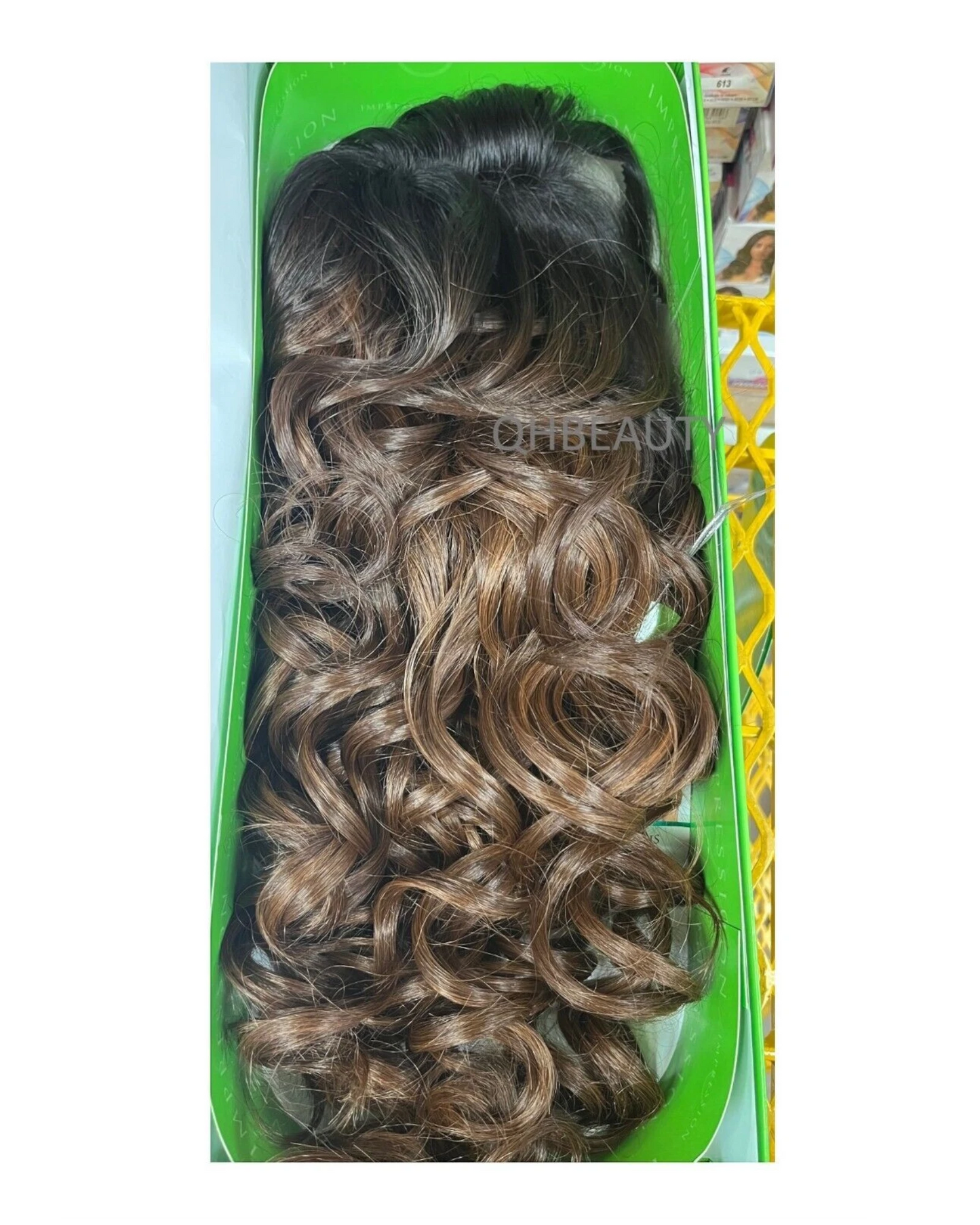 Impression Synthetic Invisible Part Lace Front Long Curly Hair Wig Alexis