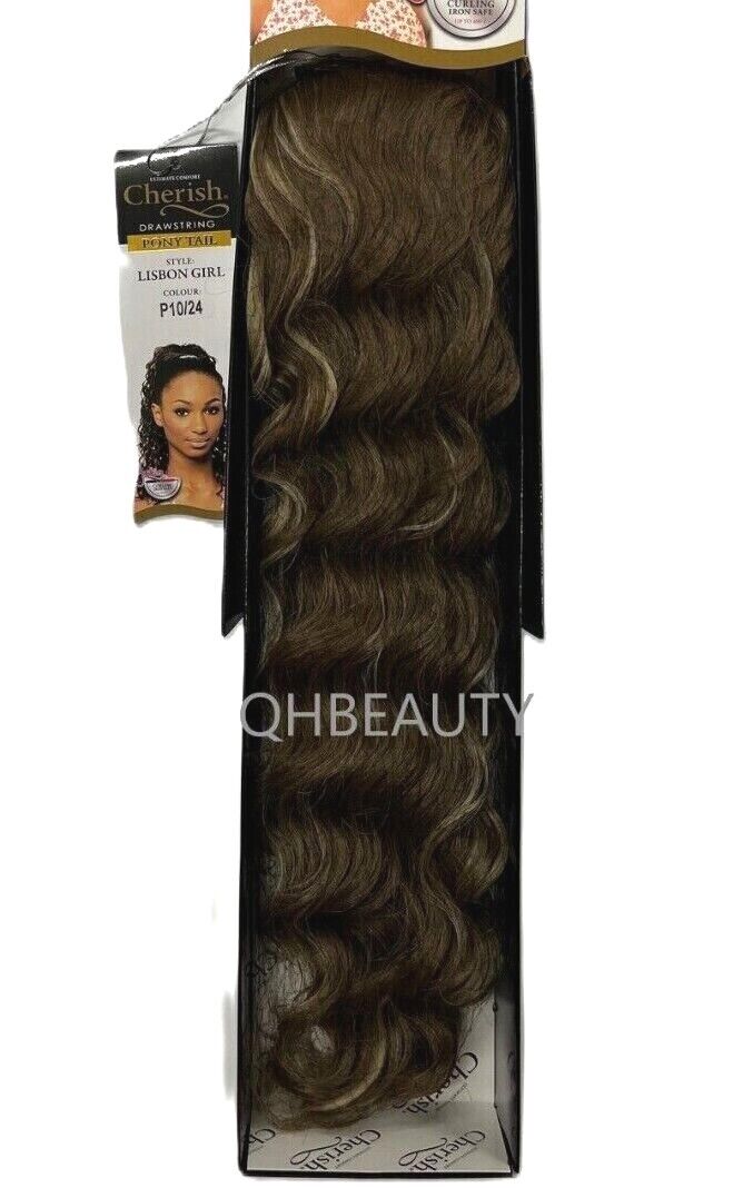Cherish Synthetic Drawstring Curly Hair Extension Ponytail - Lisbon Girl