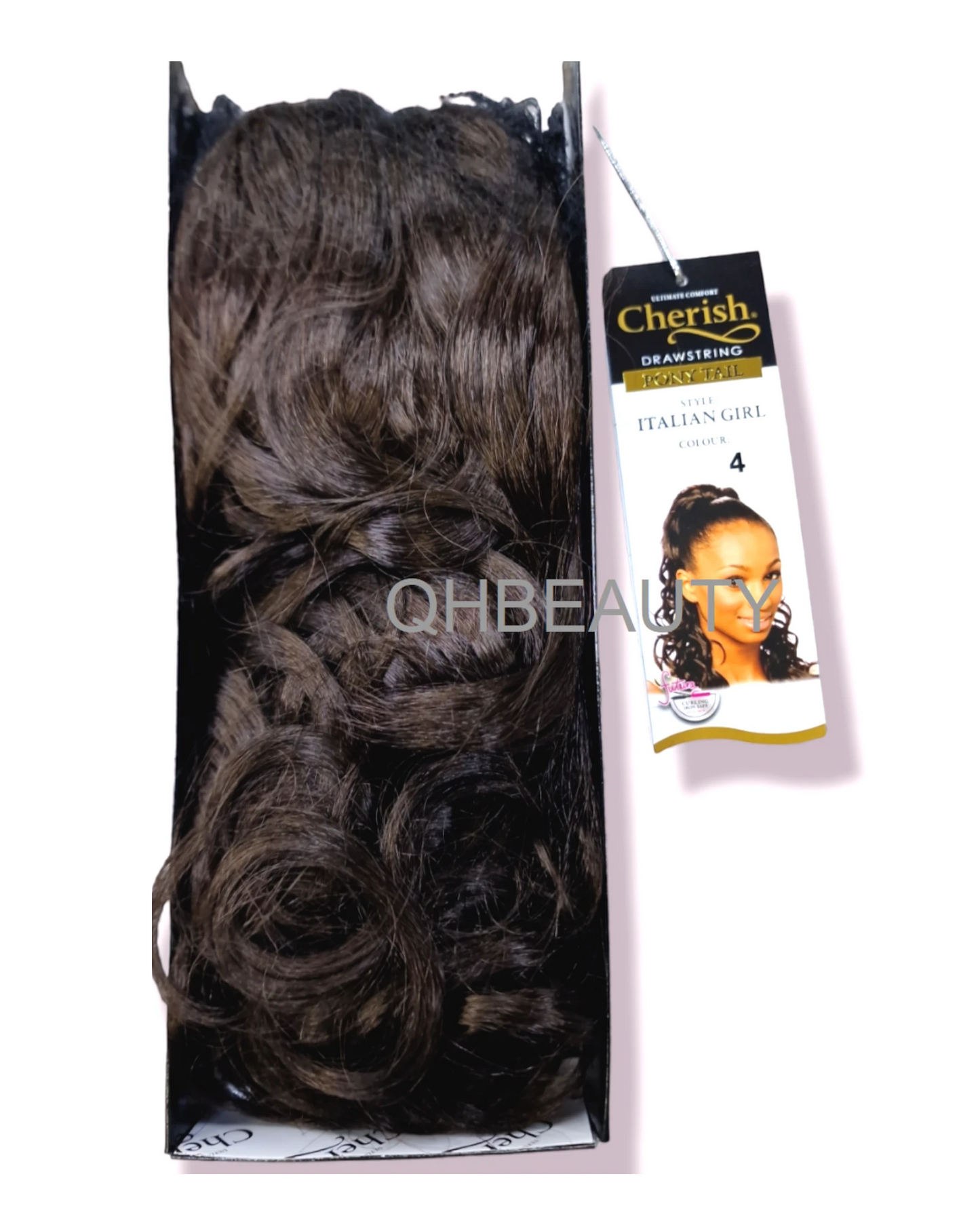 Cherish Synthetic Drawstring Long Curly Ponytail Hair Extension - ITALIAN GIRL