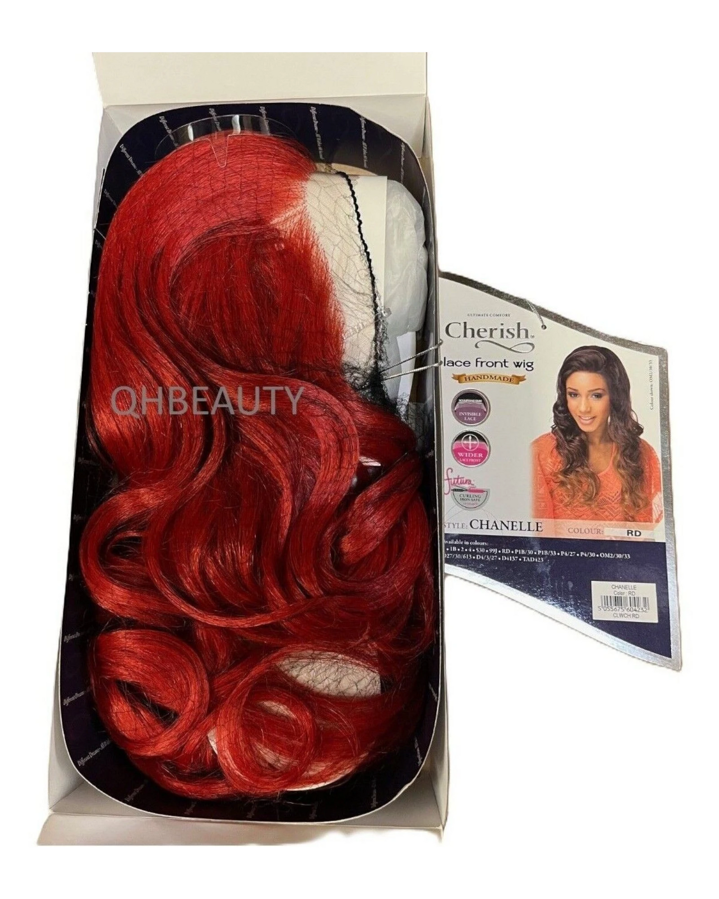 Cherish Synthetic Wider Lace Front Hand Made Long Curly Hair Wig - Chanelle
