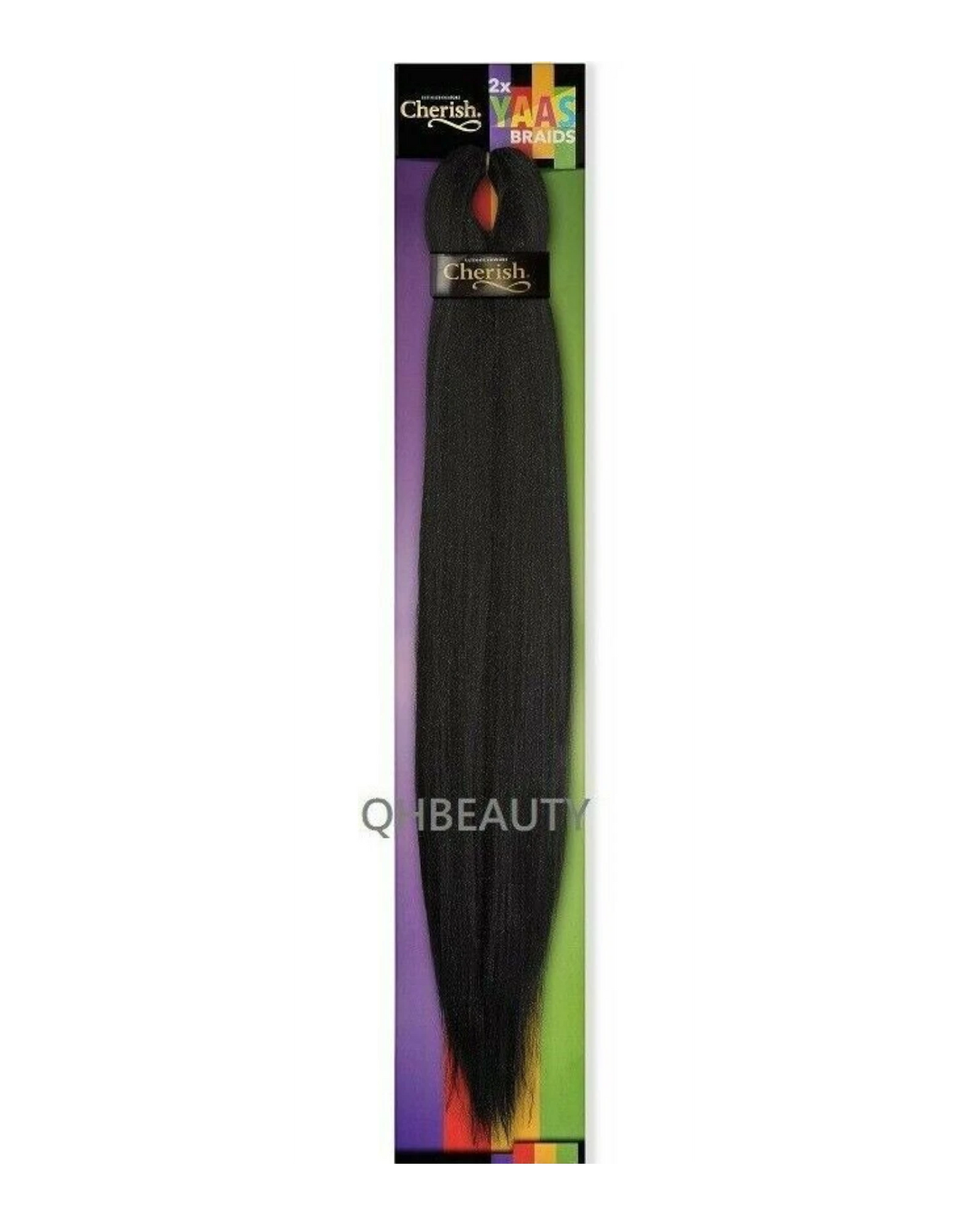 CHERISH SYNTHETIC YAKY LONG STRAIGHT HAIR EXTENSIONS 2 X YAAS BRAIDS 20'' - 28''