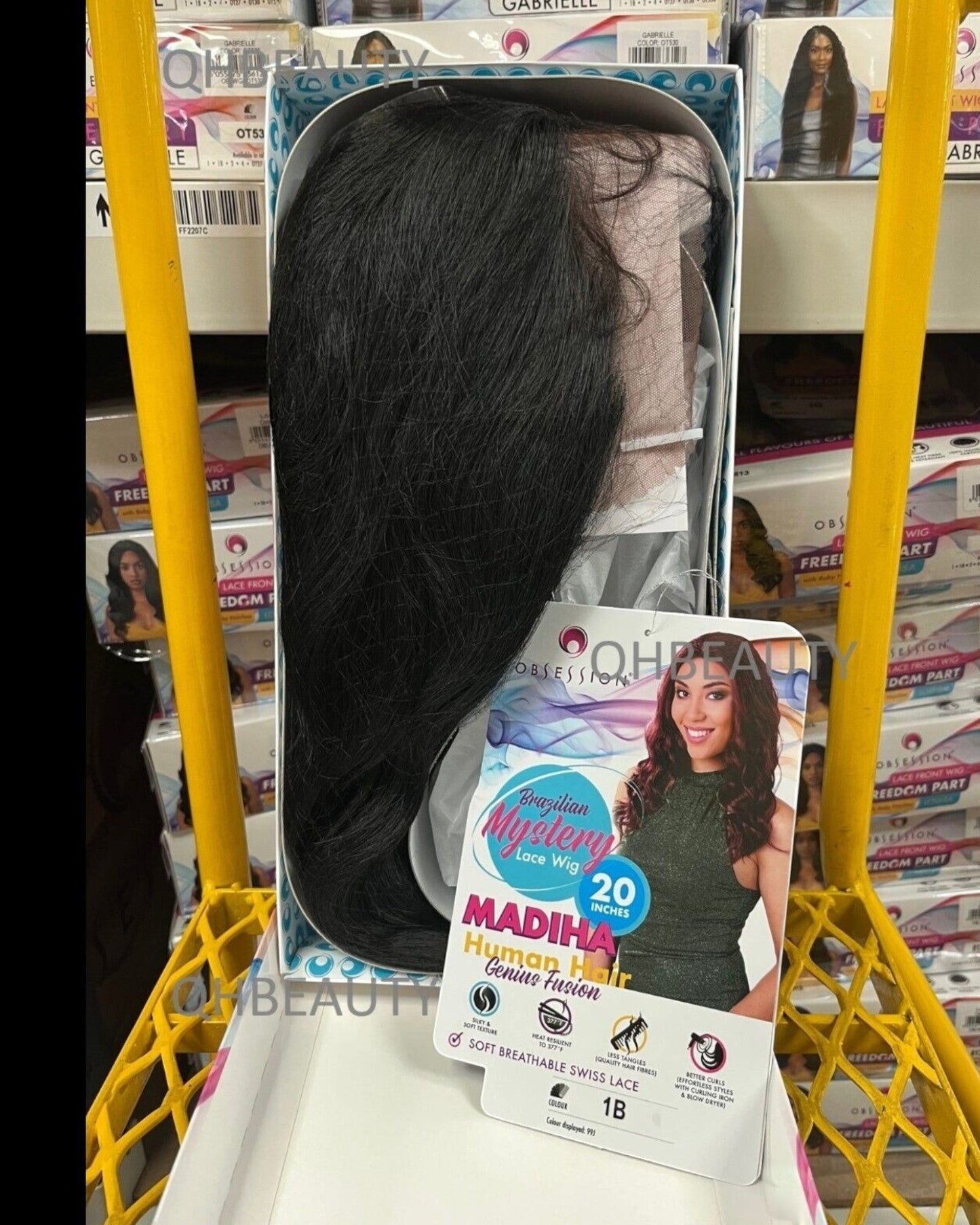 OBSESSION BRAZILIAN MYSTERY GENIUS FUSION HUMAN HAIR SWISS LACE WIG - MADIHA 20