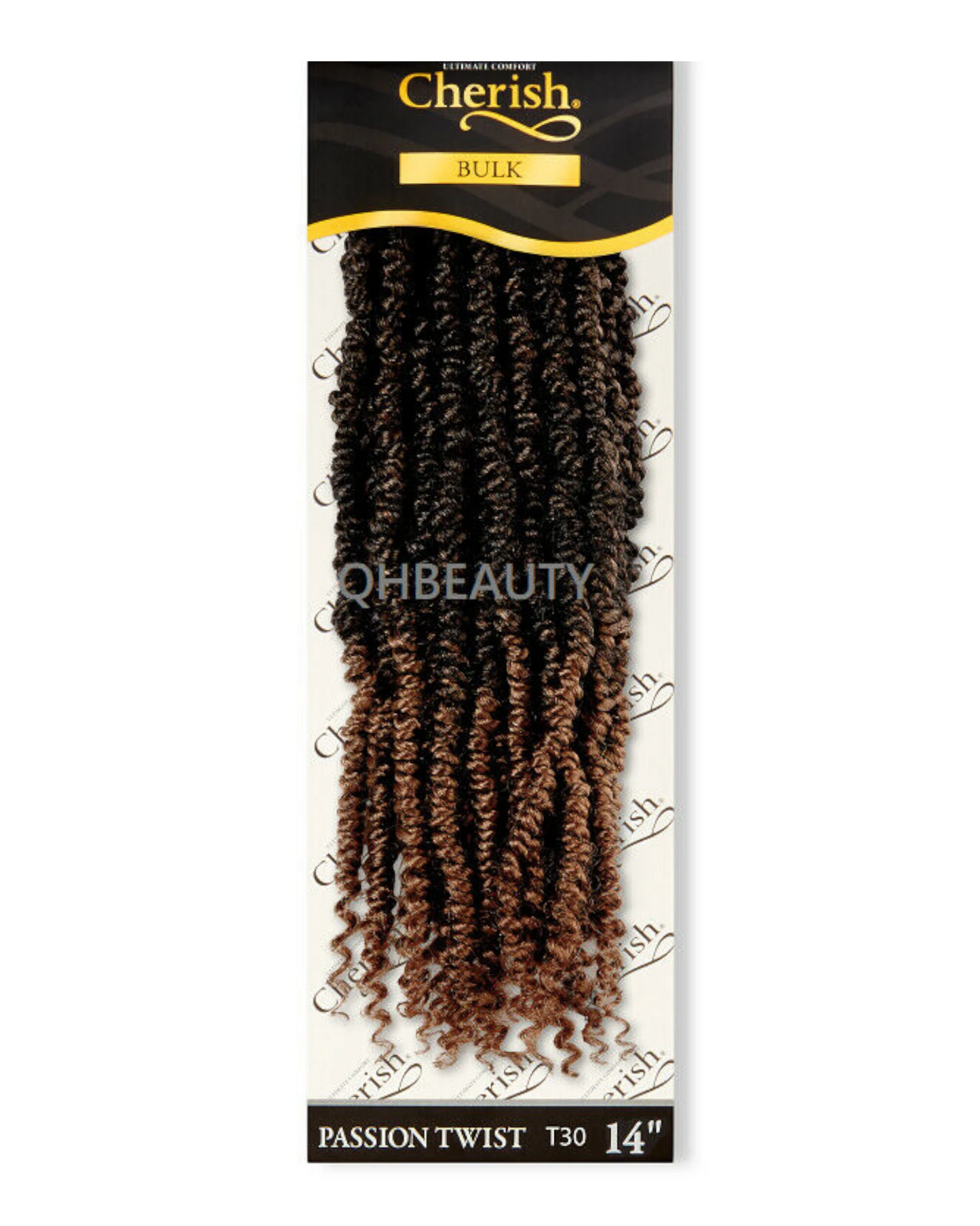 CHERISH SYNTHETIC PRE LOOPED BRAID CURLY HAIR EXTENSIONS - PASSION TWIST 14''