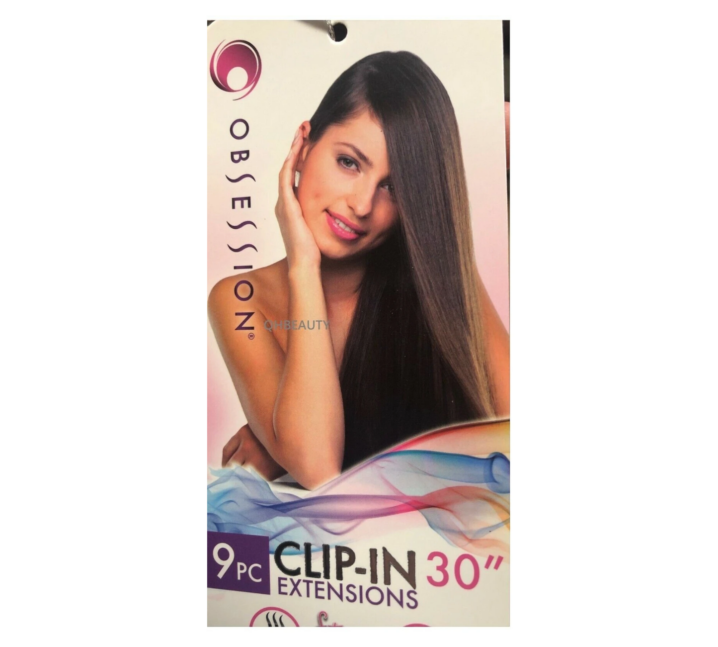 Obsession Tangle Free Long Yaky Straight 9 PC CLIP IN HAIR EXTENSIONS 30 INCHES