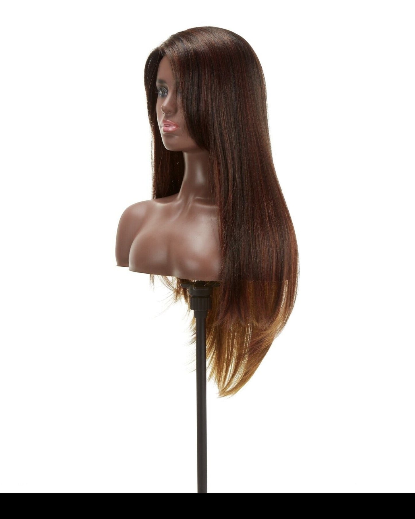 Impression Synthetic Invisible Part Long Straight Lace Front Hair Wig - Destiny